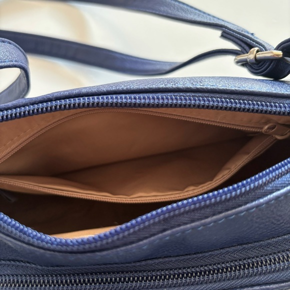 NWT Nine West Blue Everyday Crossbody Shoulder Purse - Picture 9 of 16